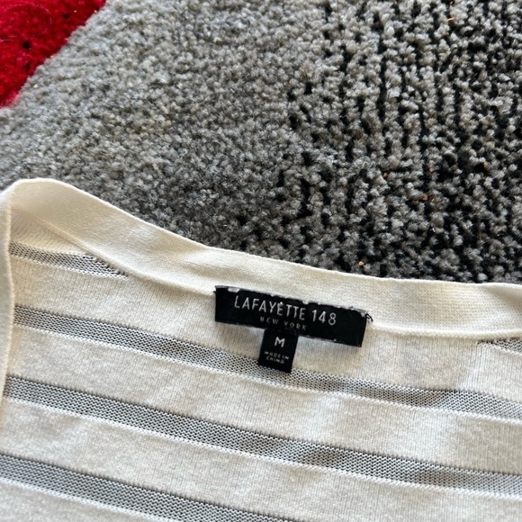 Lafayette 148 New York Ribbed Open Front Cardigan - Picture 2 of 4